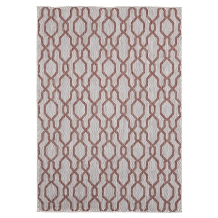 United Weavers Of America 5 ft. 3 in. x 7 ft. 6 in. Augusta Belle Mare Terracotta Rectangle Area Rug 3900 10429 69
